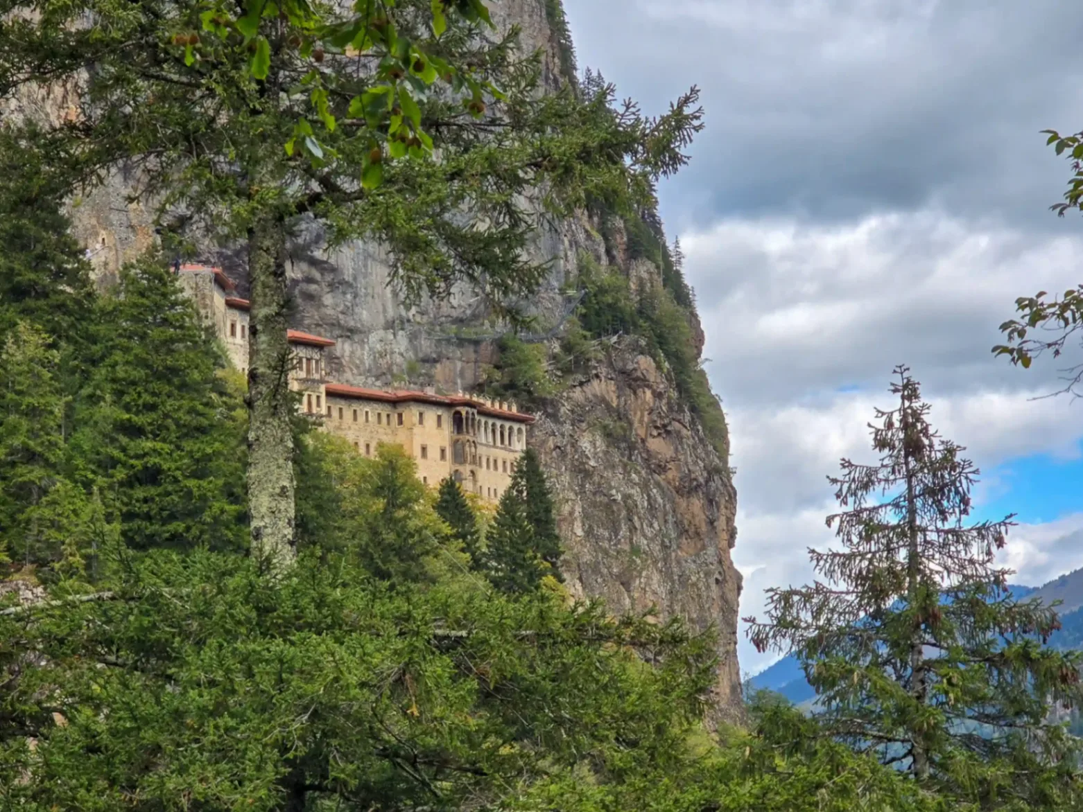 Sumela Monastery on the cliffside